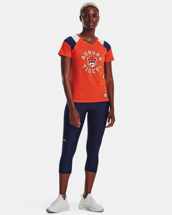Women's UA Gameday Collegiate Short Sleeve, Orange, pdpMainDesktop image number 2